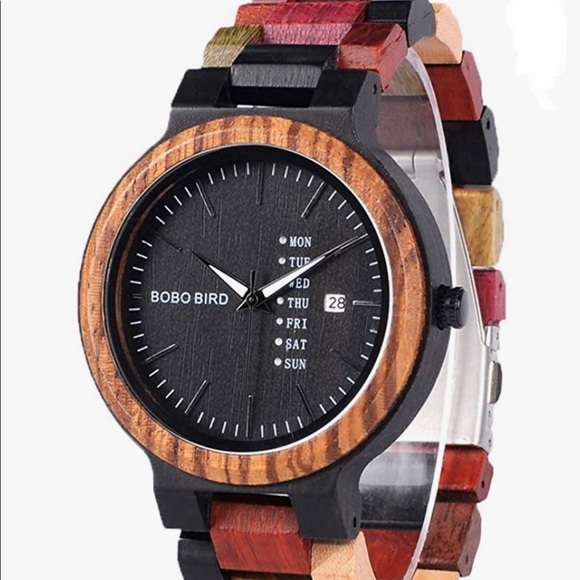 Mens Luxury Natural Colorful Wooden Watch (BRAND NEW) - Picture 3 of 8